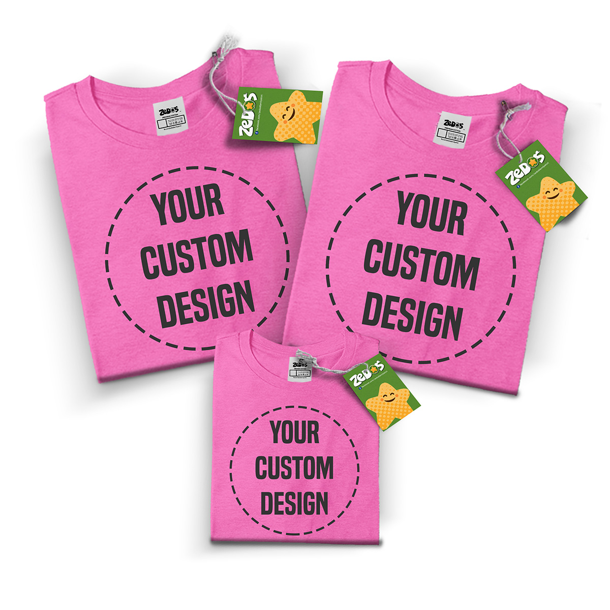 Set of 3 Hawaiian pInk