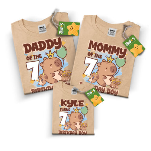 Capybara 01 Customized Family Shirt