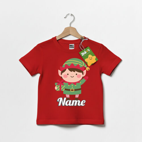 Elf Boy Kid Personalized Christmas Shirt