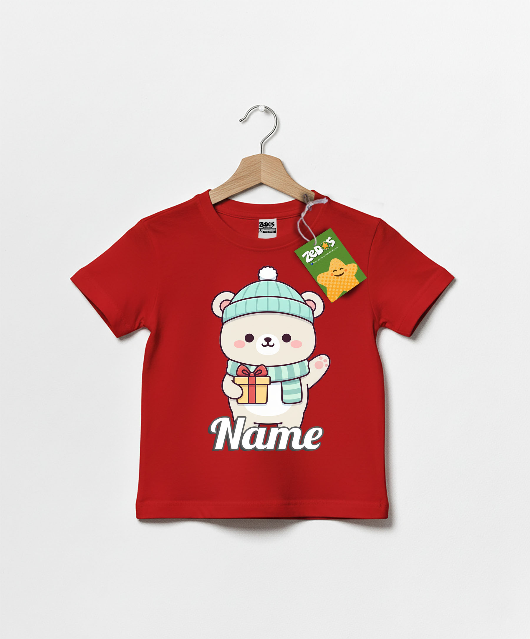 ZOC-CHCT-01- Snow Bear Red